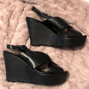 MODA black wedge slingbacks🖤💖🖤